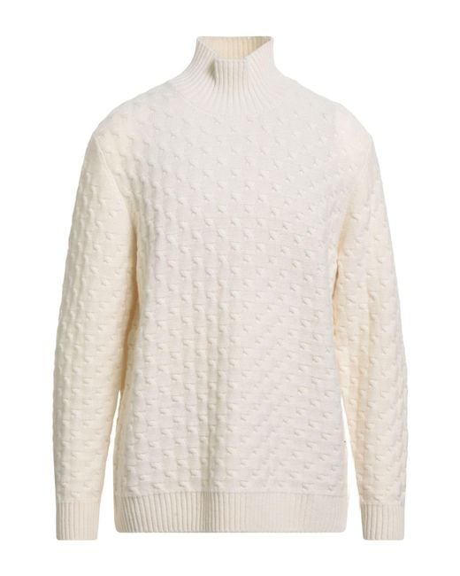 Paolo Pecora White Turtleneck for men