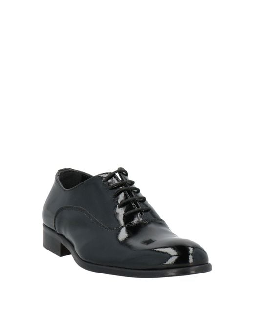 Melluso Black Lace-Up Shoes Leather for men