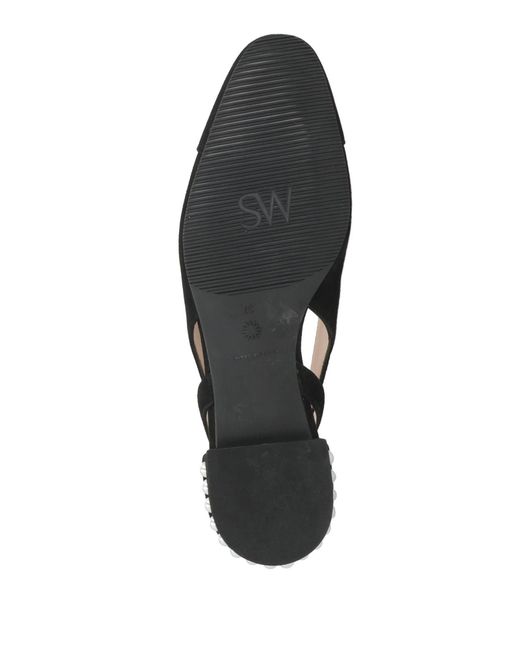 Stuart Weitzman Black Ballet Flats Leather