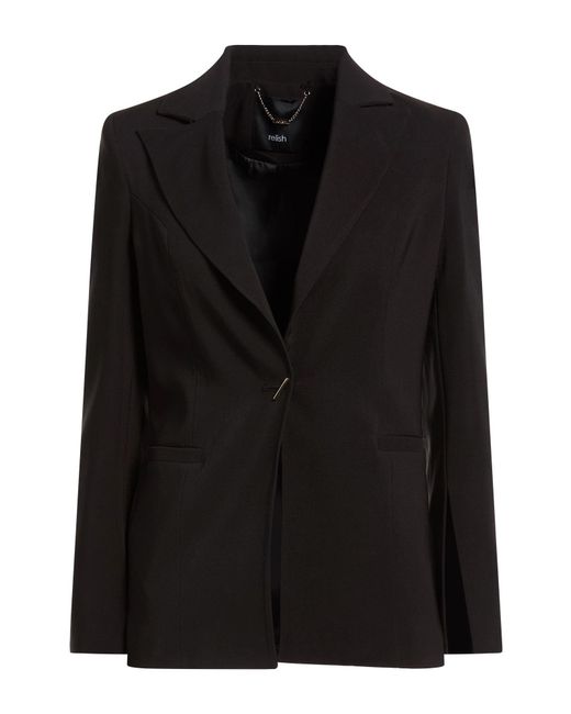 Relish Black Blazer Polyester, Elastane