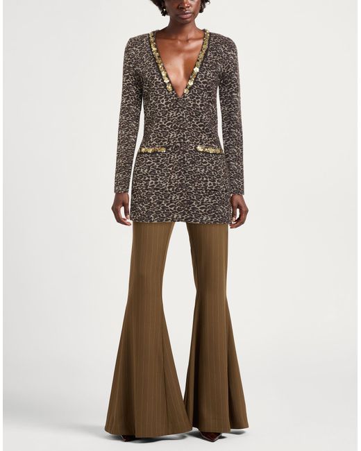 Blugirl Blumarine Brown Cardigan Acrylic, Viscose, Wool, Polyester, Polyamide