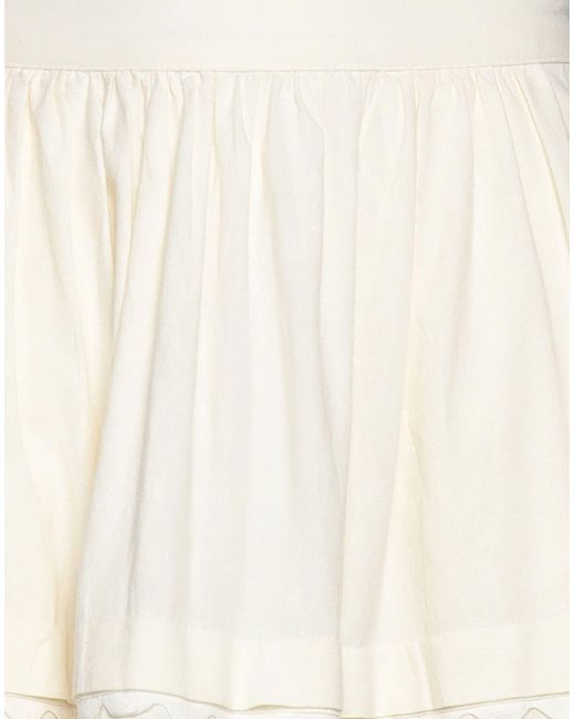 Sea White Midi Skirt