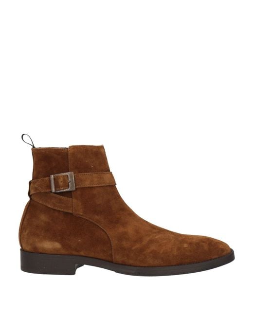 Antica Cuoieria Brown Ankle Boots Leather for men