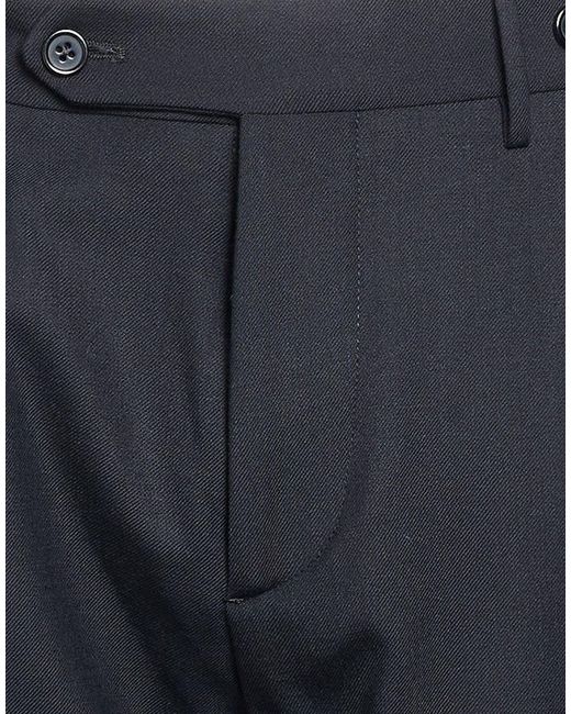 Berwich Blue Pants Polyester, Virgin Wool, Elastane for men