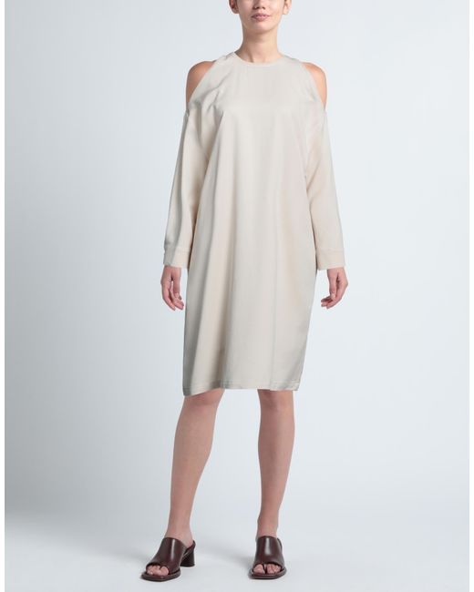EMMA & GAIA White Midi Dress