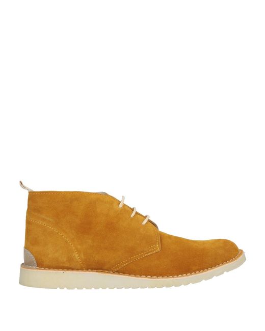 Angelo Nardelli Orange Ankle Boots for men