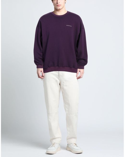Buscemi Purple Plum Sweatshirt Cotton, Elastane for men