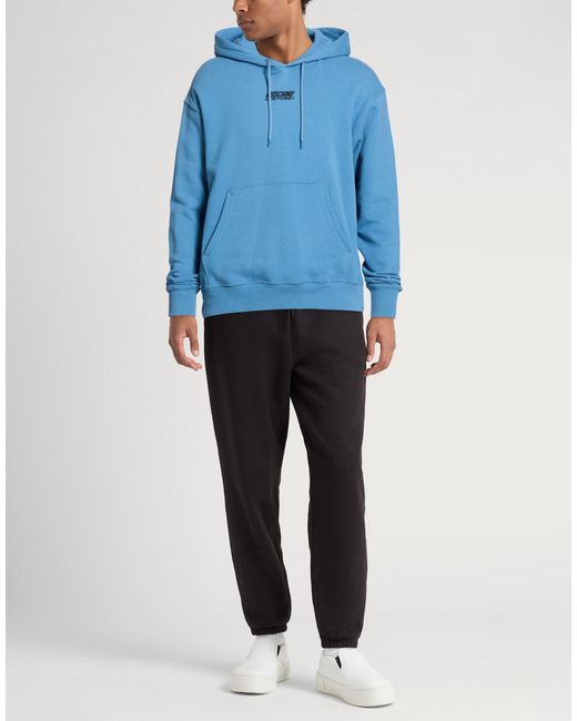 Moschino Blue Sweatshirt Cotton for men