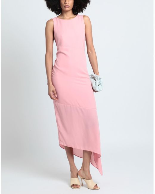 John Galliano Pink Midi Dress