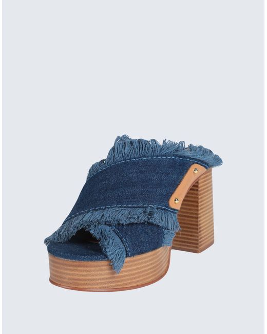 See By Chloé Blue Mules & Clogs