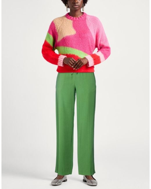 Dondup Green Pants Viscose, Polyester