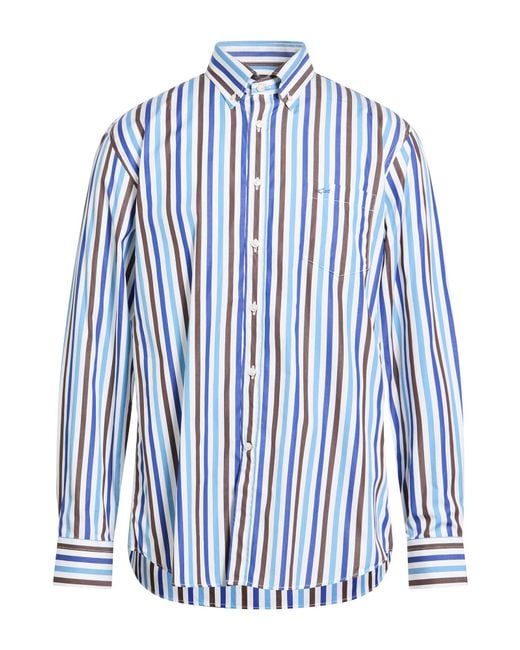 Paul & Shark Blue Shirt Cotton for men