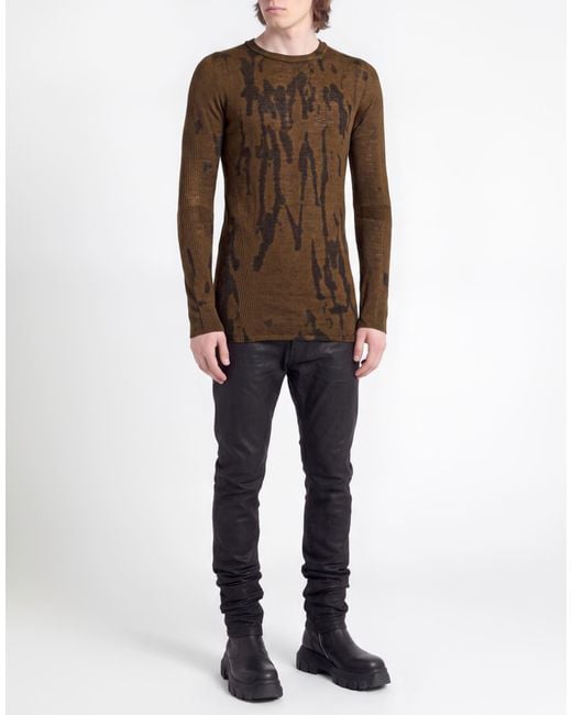 Pullover di Masnada in Brown da Uomo