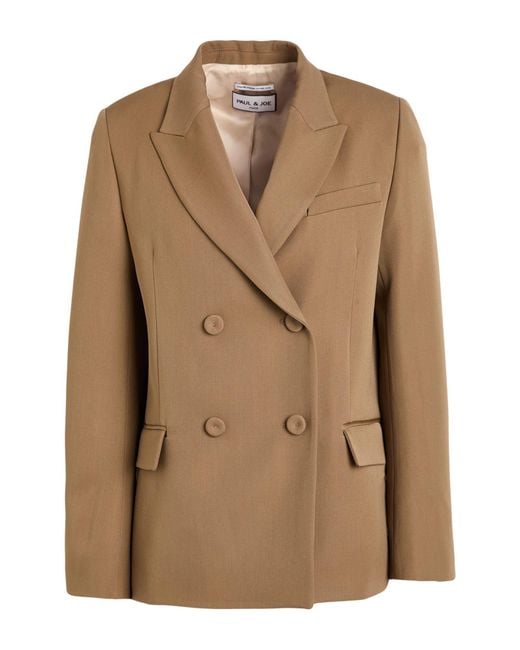 Paul & Joe Brown Camel Blazer Virgin Wool