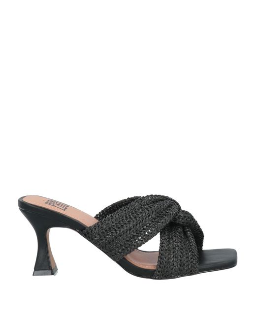 Bibi Lou Black Sandals Textile Fibers