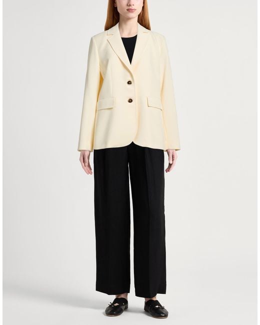 Marella Natural Blazer Polyester, Elastane, Acetate, Viscose
