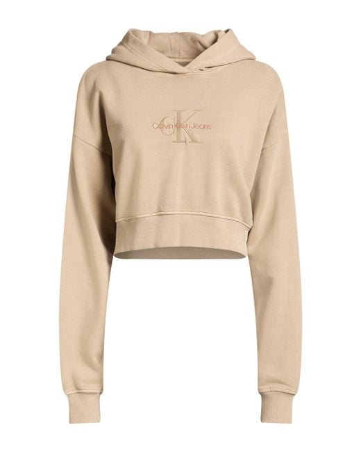 Calvin Klein Natural Sweatshirt Cotton