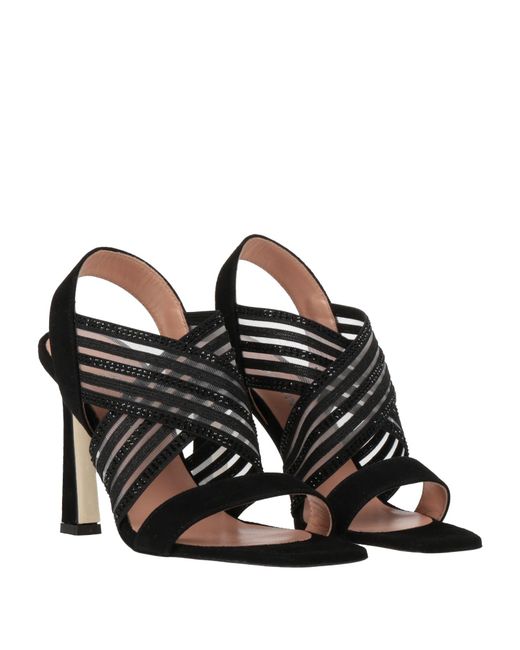 Pollini Black Sandale