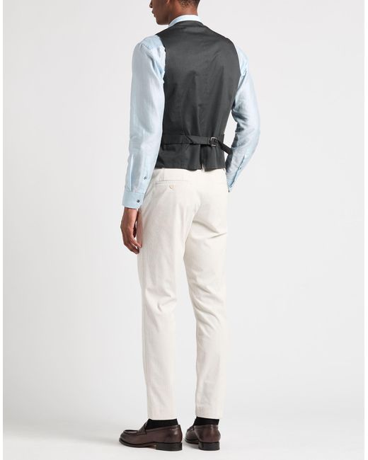 Lardini Gray Tailored Vest Wool, Elastane for men