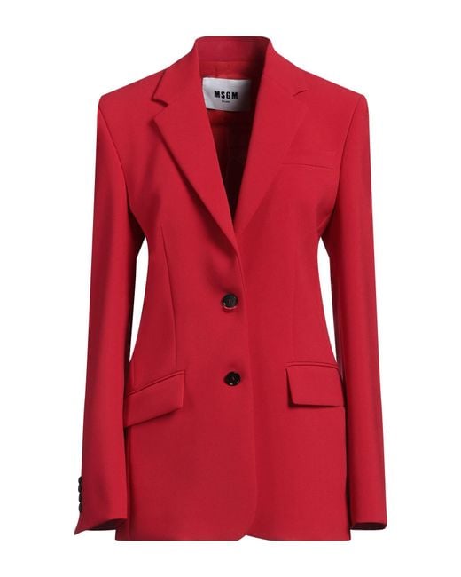 MSGM Red Blazer
