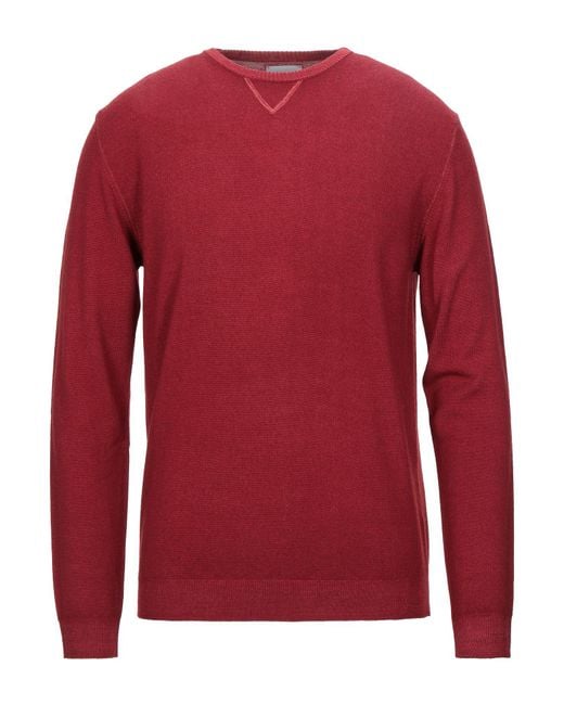 Bellwood Red Brick Sweater Merino Wool for men
