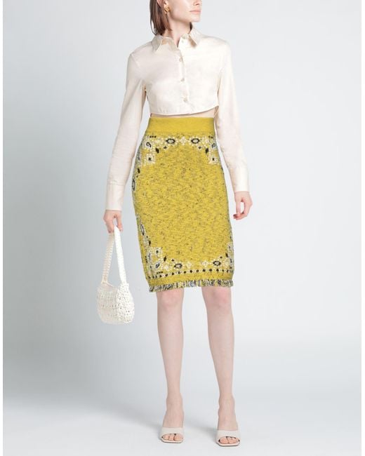 Alanui Yellow Midi Skirt