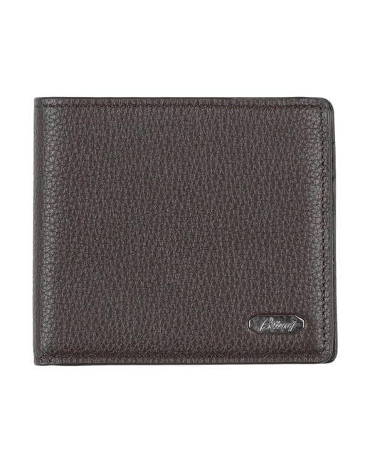 Brioni Gray Cardholder for men