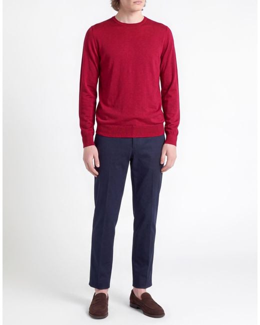 Pullover John Smedley pour homme en coloris Red