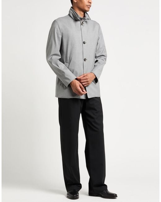 Moorer Gray Jacket Wool, Silk, Elastane for men