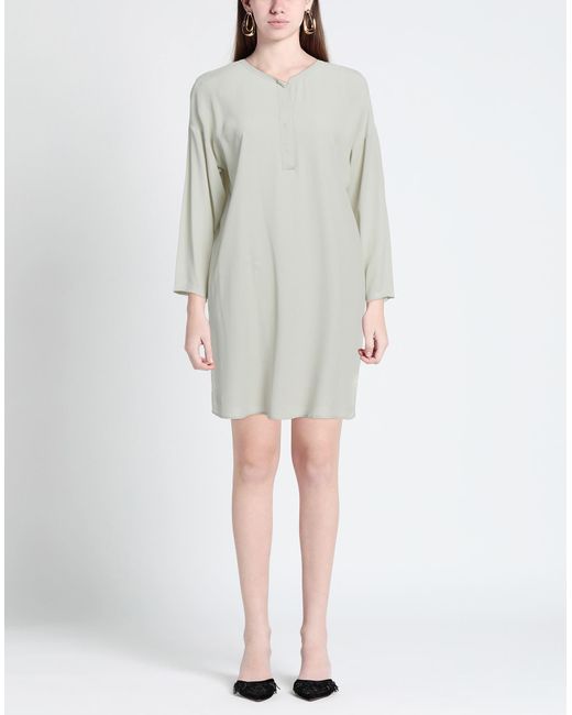 HER SHIRT HER DRESS Gray Mini Dress