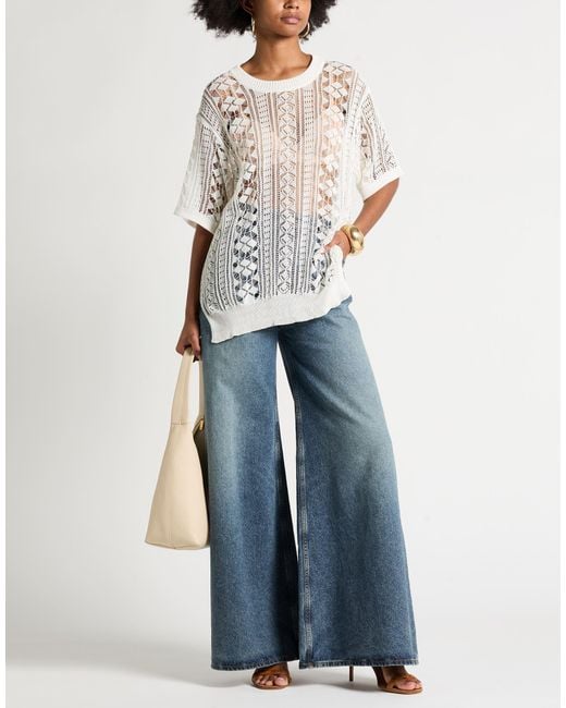 Pullover Roberto Collina de color White