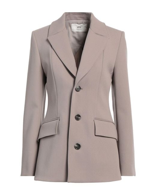 AMI Gray Blazer Virgin Wool