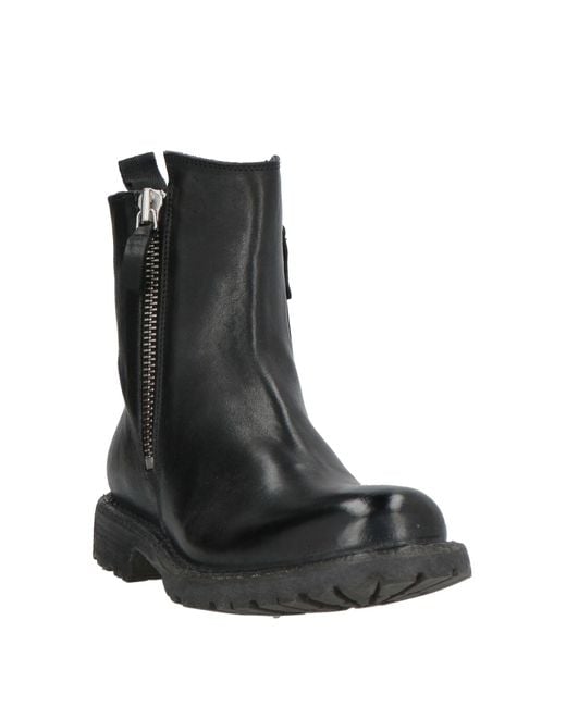 Moma Black Ankle Boots Leather