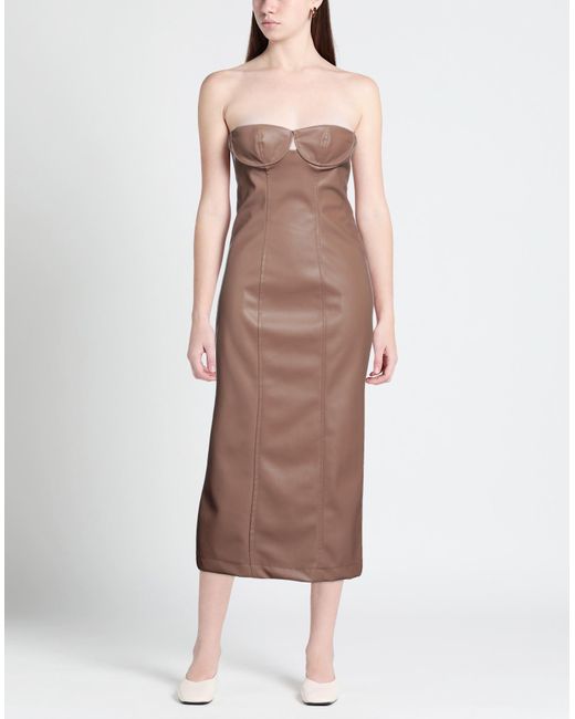 Souvenir Clubbing Brown Midi Dress