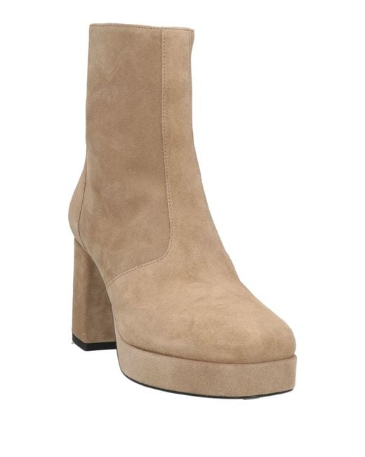 Free Lance Natural Ankle Boots Leather