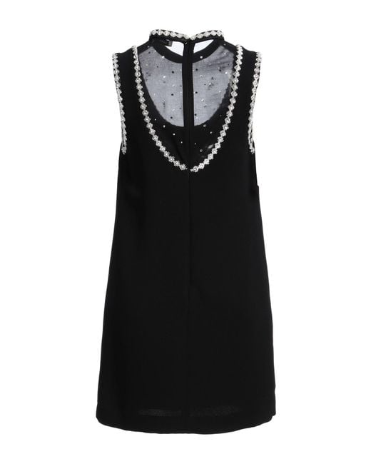 Sandro Black Mini Dress Polyester