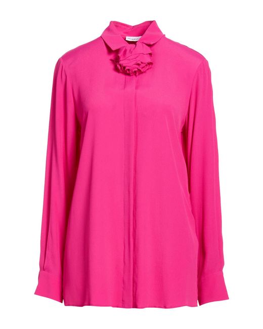 Marella Pink Fuchsia Shirt Acetate, Silk