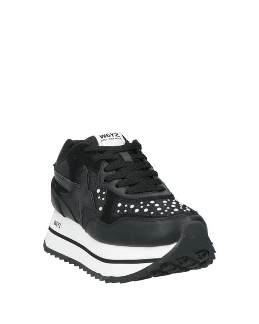 W6yz Black Trainers