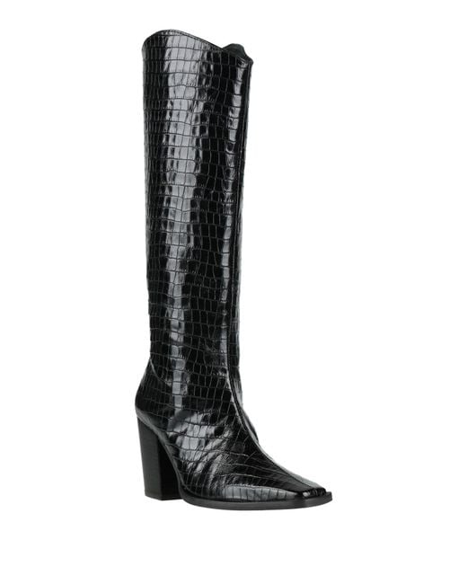 Castaner Black Boot Leather