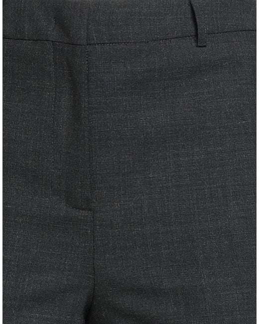 Semicouture Gray Pants Polyester, Virgin Wool, Elastane