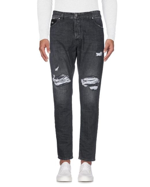 John Richmond Gray Jeans Cotton, Elastane for men