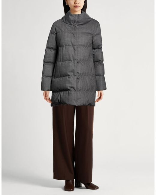Aspesi Gray Charcoal Puffer Virgin Wool, Elastane