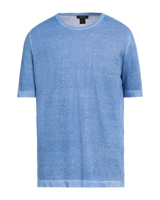 Avant Toi Blue Azure Sweater Linen, Cotton for men