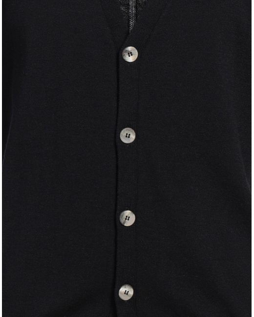 Takeshy Kurosawa Black Cardigan Viscose, Polyester, Polyamide for men