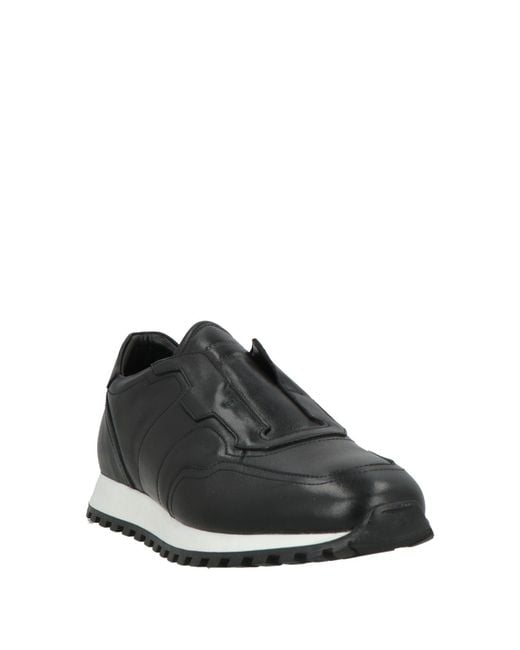 Cerruti 1881 Black Sneakers Cow Leather for men