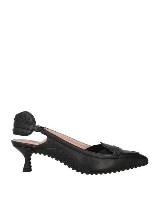 Tod's Black Pumps Leather