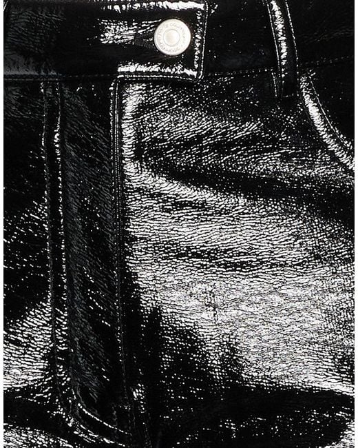 Courreges Black Pants Cotton, Polyurethane, Elastane