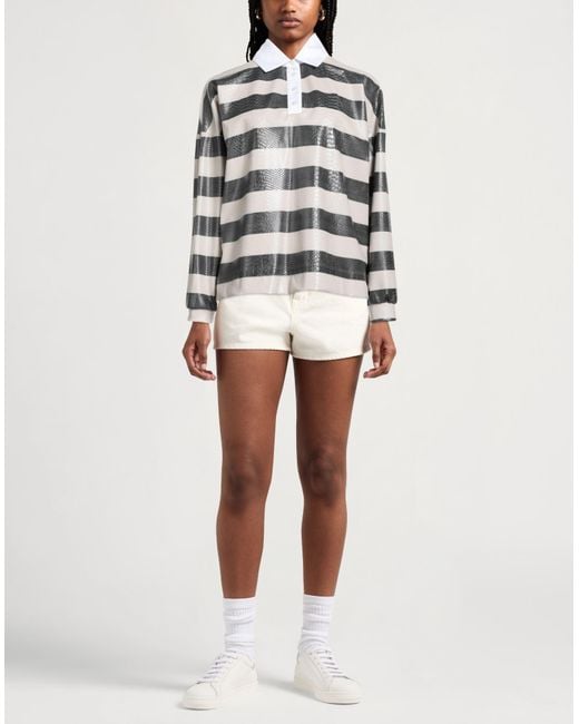 Stella Jean Gray Poloshirt