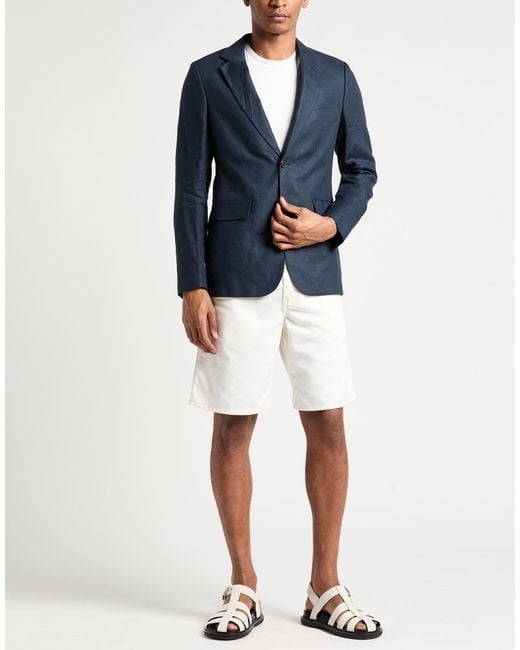 Sandro Blue Blazer Linen for men