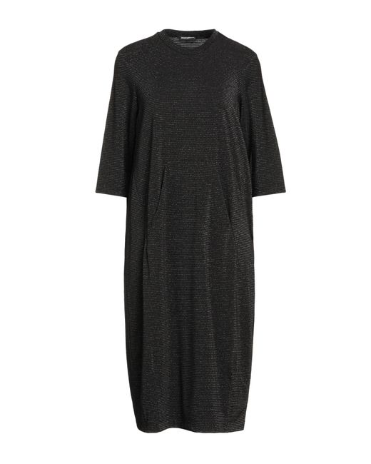 Biancoghiaccio Black Midi Dress